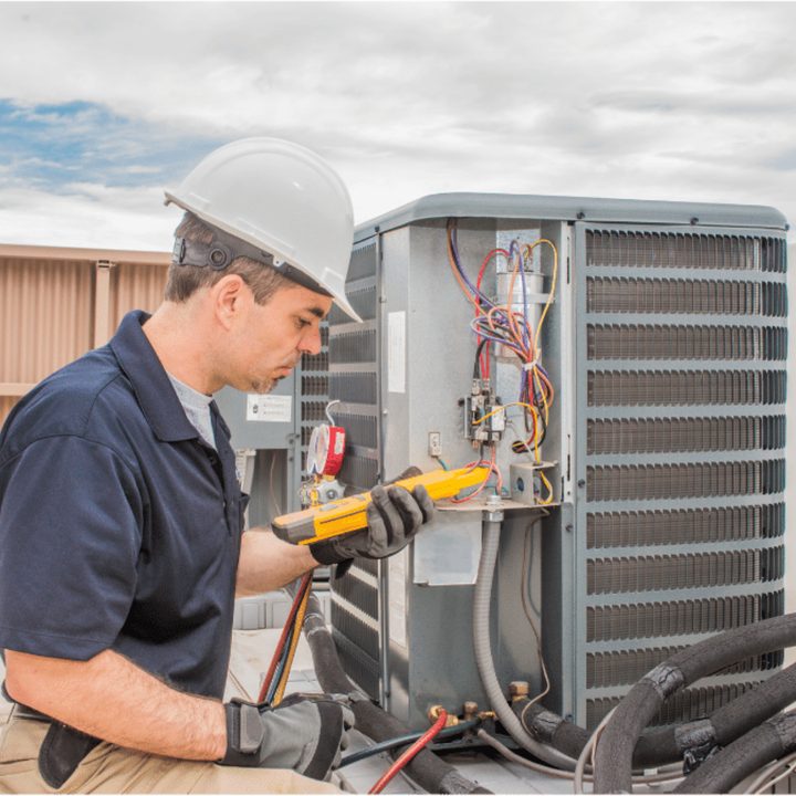 Mitchell Duct Cleaning certified duct cleaning technician on a service call in Mitchell, Ontario